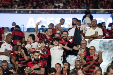 Rio de Janeiro, Rio de Janeiro, Brezilya - 02 Ekim 2025: Flamengo x Cruzeiro Maracana Stadyumu.                  