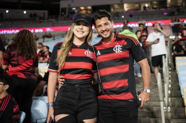 Rio de Janeiro, Rio de Janeiro, Brezilya - 02 Ekim 2025: Flamengo x Cruzeiro Maracana Stadyumu.      