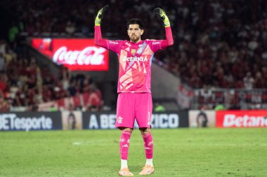 Rio de Janeiro, Rio de Janeiro, Brezilya - 02 Ekim 2025: Flamengo x Cruzeiro Maracana Stadyumu.                  