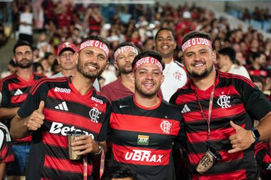 Rio de Janeiro, Rio de Janeiro, Brezilya - 02 Ekim 2025: Flamengo x Cruzeiro Maracana Stadyumu.      