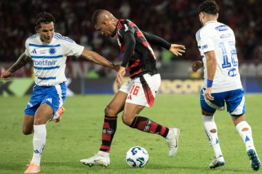 Rio de Janeiro, Rio de Janeiro, Brezilya - 02 Ekim 2025: Flamengo x Cruzeiro Maracana Stadyumu.                  