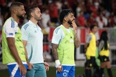 Rio de Janeiro, Rio de Janeiro, Brezilya - 02 Ekim 2025: Flamengo x Cruzeiro Maracana Stadyumu.                  