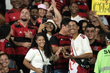 Rio de Janeiro, Rio de Janeiro, Brezilya - 02 Ekim 2025: Flamengo x Cruzeiro Maracana Stadyumu.      