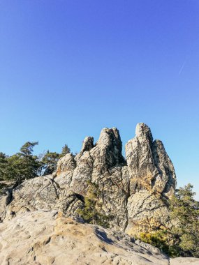 Hamburger Wappen, Şeytanın Duvarı 'nın (Teufelsmauer) bir parçasıdır.