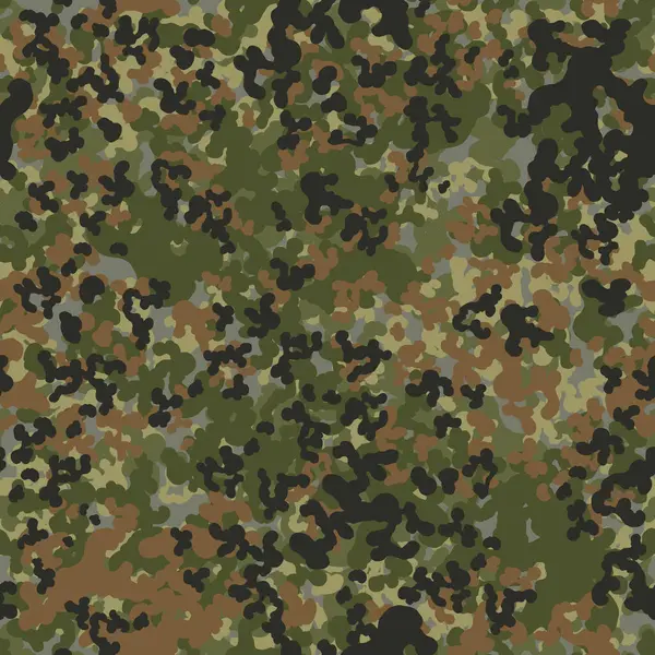 伪装无缝图案 矢量抽象的军事背景 纺织品印花设计 — 图库矢量图片