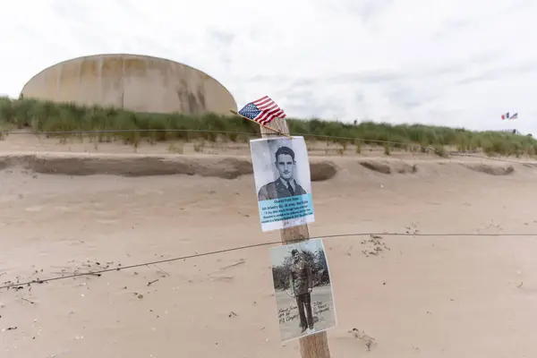 stock image Utah Beach, France - Jun 17 2024:  commemorations of the 80th anniversary of D-Day in Utah Beach