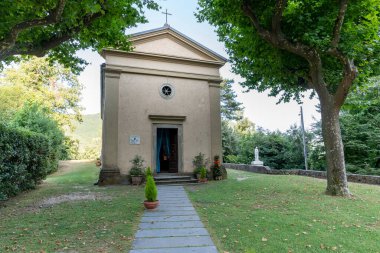 Sant 'Anna di Stazzema, İtalya - 16 Temmuz 2024: 132 kişinin hayatını kaybettiği Sant' Anna Kilisesi