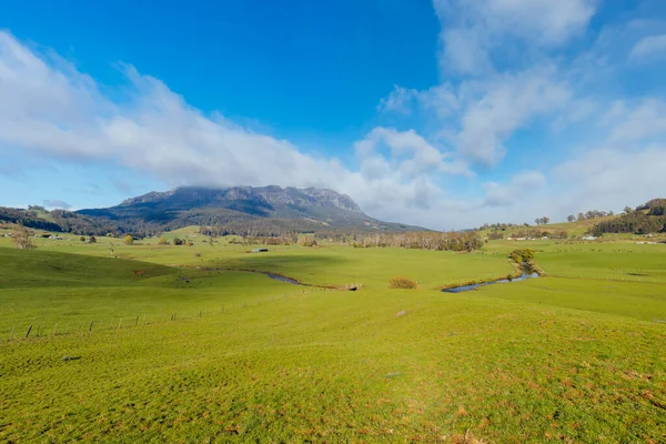 Prachtige Berg Roland Het Centrum Van Tasmanië Een Koele Zonnige — Stockfoto
