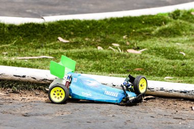 MELBOURNE, AUSTRALYA - 30 Ekim 2022 'de Keilor Offroad Circuit KEORCA' da düzenlenen Vintage Bash RC etkinliği