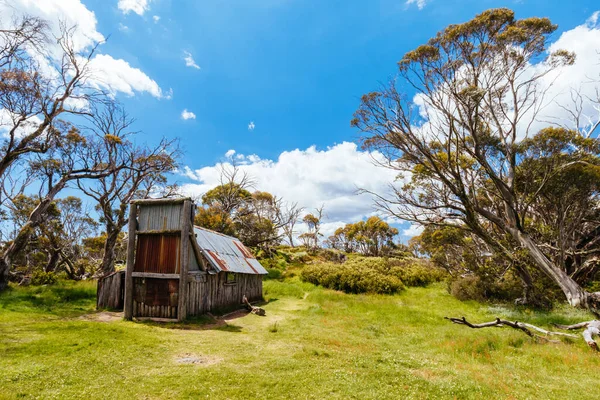Historic Wallace Hut Which Oldest Remaining Cattlemens Hut Falls Creek - Stock-foto