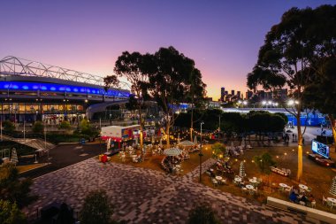 MELBOURNE, AUSTRALIA - JANUARY 24: Day 9 action of the 2023 Australian Open at Melbourne Park on January 24, 2023 in Melbourne, Australia.