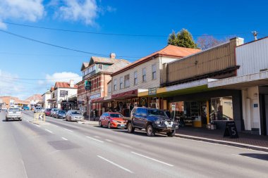 DELORAINE, AUSTRALIA - SEPTEMBER 12 2022: The rural historic town of Deloraine on a cold spring day near Launceston in Tasmania, Australia