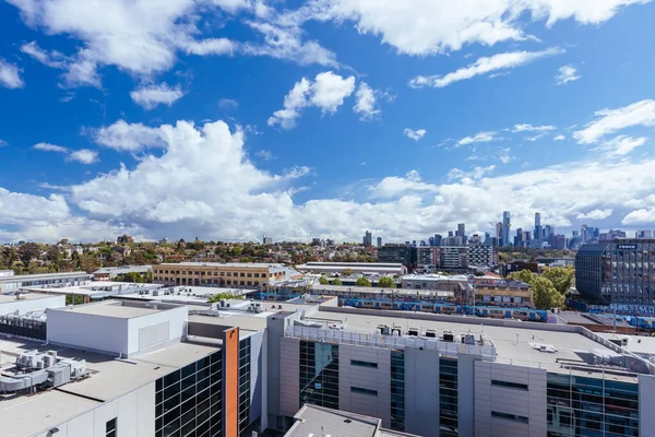 Uitzicht Melbourne Skyline Van Een Hoogbouw Cremorne Australië — Stockfoto