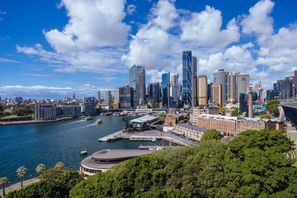 Sydney Austrália Março 2023 Sydney Cbd Surrounding Harbour Including Circular — Fotografia de Stock
