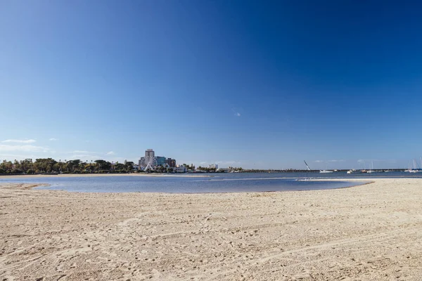 stock image St Kilda West Beach on a warm sunny morning in Australia
