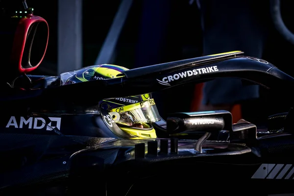 Melbourne Australia April Lewis Hamilton Uit Groot Brittannië Rijdt Mercedes — Stockfoto
