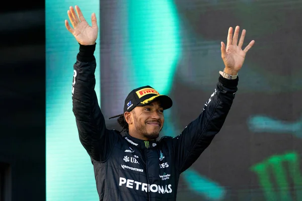 Melbourne Ausztrália Április Lewis Hamilton Nagy Britanniából Mercedes Amg Petronas — Stock Fotó