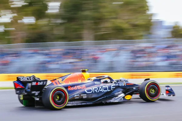 Melbourne Australia Marzo Sergio Pérez México Conduce Oracle Red Bull — Foto de Stock