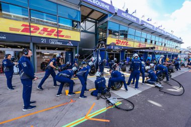MELBOURNE, AUSTRALYA - 31 Mart 2023 Avustralya Formula 1 Grand Prix 'inde atmosfer