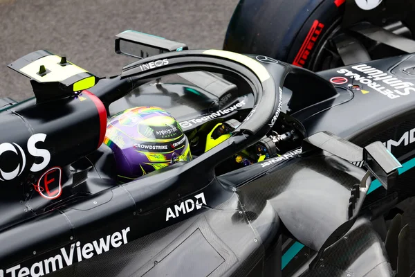 Melbourne Australia April Lewis Hamilton Uit Groot Brittannië Rijdt Het — Stockfoto