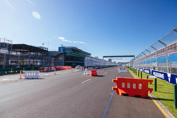 Melbourne Australia March 2022 Track Build Preparations 2023 Formula Australian — Stock Photo, Image