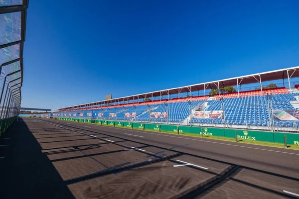 Melbourne Australia Marzo 2022 Construcción Pistas Preparativos Para Gran Premio — Foto de Stock