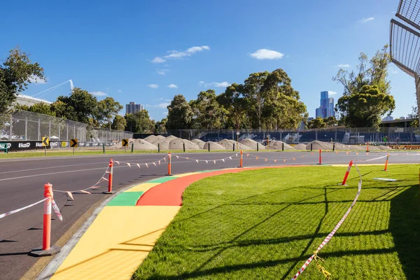 Melbourne Australia Marca 2022 Budowa Toru Przygotowania Grand Prix Australii — Zdjęcie stockowe