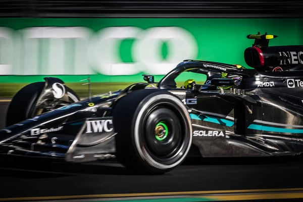 Melbourne Australia April Lewis Hamilton Uit Groot Brittannië Rijdt Mercedes — Stockfoto