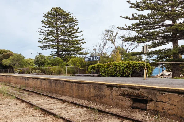 Port Elliot Australia Kwietnia 2023 Słynna Stacja Kolejowa Cockle Train — Zdjęcie stockowe