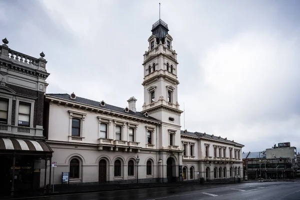 Ballarat Australia Kwietnia 2023 Kultowa Architektura Budynku Poczty Wiktoriańskim Mieście — Zdjęcie stockowe