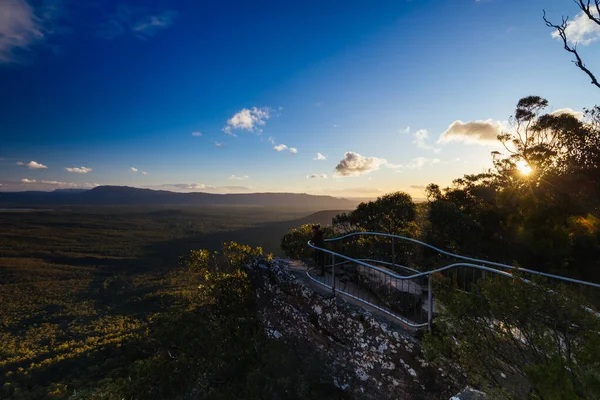 오스트레일리아 빅토리아 그로스 일몰시에 근처에 탑에서 바라본 — 스톡 사진