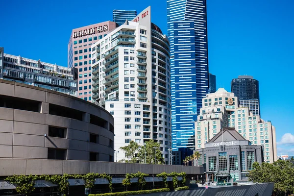 Melbourne Australia Octubre 2021 Detalle Edificios Arquitectura Melbourne Cbd Southbank — Foto de Stock