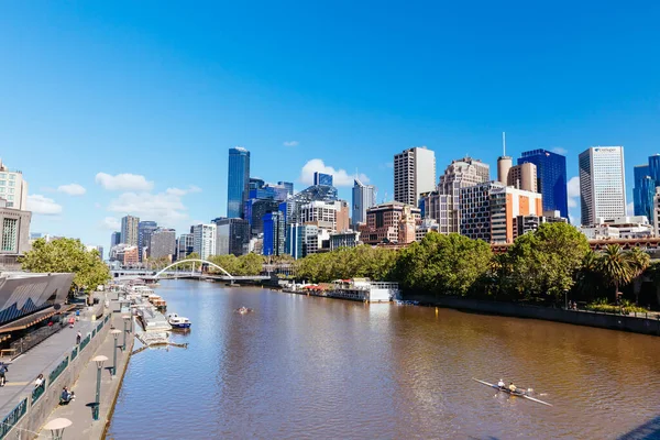 Melbourne Autriche Octobre 2021 Vues Vers Melbourne Cbd Southbank Long — Photo