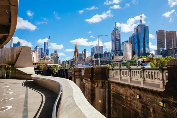 Melbourne Australia October 2021 Views Melbourne Cbd Princes Bridge Yarra — Stock Photo, Image