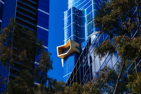 メルボルン オーストラリア 2021年10月31日 オーストラリア ビクトリア州メルボルンのサウスバンクからメルボルンCbdにあるオーストラリア108超高層ビルの建築と建築の詳細 — ストック写真
