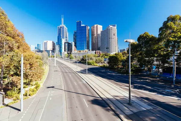 Melbourne Rakousko Října 2021 Pohledy Birrarung Marr Teplého Slunečného Jarního — Stock fotografie