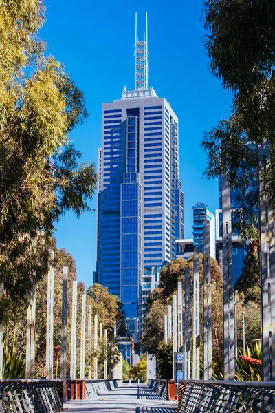 Melbourne Australia October 2021 Views Birrarung Marr 101 Collins Building — Stock Photo, Image