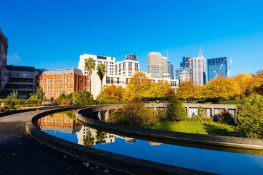 MELBOURNE, AUSTRALYA - 21 Mayıs 2022: Melbourne, Victoria, Avustralya 'da bulunan bir Roma Katolik Kilisesi olan St. Patricks Katedrali