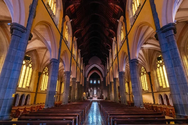 メルボルン オーストラリア 5月21 2022 オーストラリアのビクトリア州メルボルンにあるローマ カトリック教会である聖パトリック大聖堂の象徴的なインテリア — ストック写真