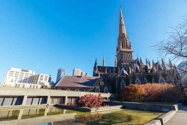 Melbourne Australia May 2022 Iconic Patricks Cathedral Which Roman Catholic — 图库照片