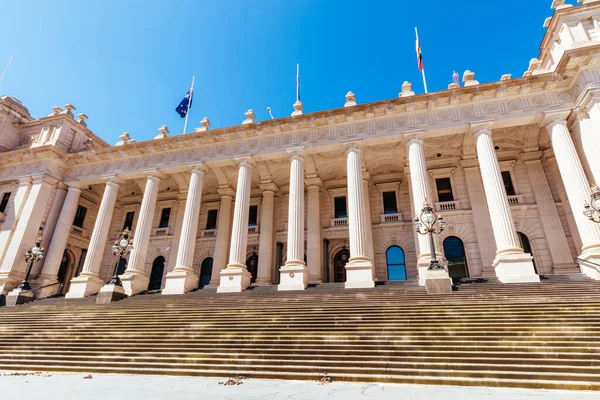 Melbourne Australia Octubre 2021 City Parliament House State Victoria Melbourne — Foto de Stock