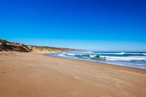 Gunnamatta Ocean Beach Ramach Mornington Peninsula Coastal Walk Ciepły Zimowy — Zdjęcie stockowe