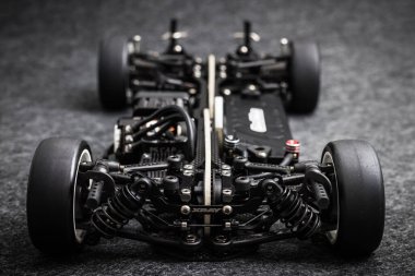 MELBOURNE, AUSTRALYA - Kasım 28: 2022 'de Avustralya' da yarışlarda RC araba şasesi kullanıldı