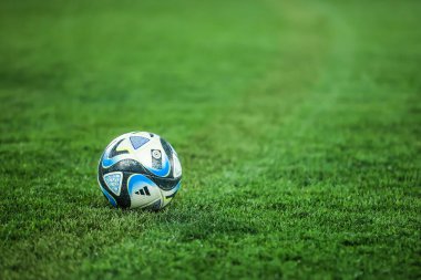 MELBOURNE, AUSTRALIA - 14 Temmuz: Avustralya 'nın 14 Temmuz 2023 tarihinde oynanan Dünya Kupası 2023' te Fransa ile oynadığı maç topu