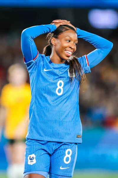 stock image MELBOURNE, AUSTRALIA - JULY 14 : Grace Geyoro of France as Australia plays France in the World Cup 2023 Send Off friendly match on 14th July 2023