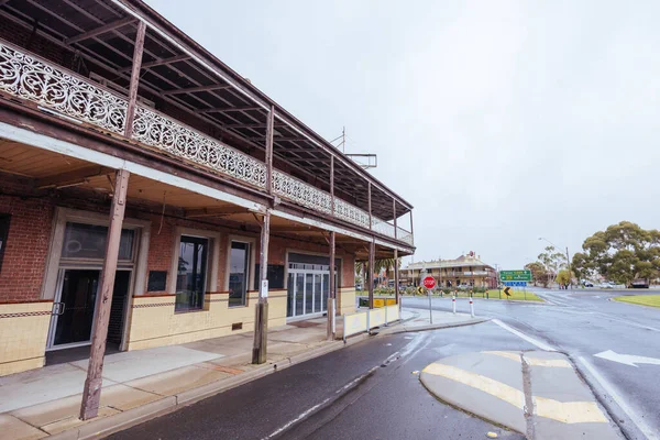 Nhill Austrália Abril 2023 Arquitetura Icônica Histórico Nhill Dia Tempestuoso — Fotografia de Stock