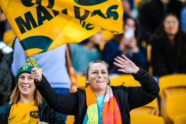 BRISBANE, AUSTRALIA - 27 Temmuz 2023 tarihinde Avustralya 'nın Brisbane Stadyumu' nda oynanan FIFA Dünya Kadınlar Kupası 'nda Nijerya ile karşılaşacak.