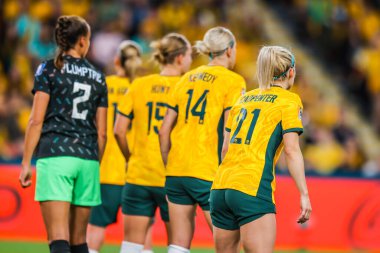 BRISBANE, AUSTRALIA - 27 Temmuz 2023 tarihinde Avustralya 'nın Brisbane Stadyumu' nda oynanan FIFA Dünya Kadınlar Kupası 'nda Nijerya ile karşılaşacak.