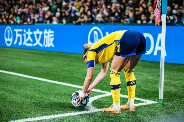 Melbourne Australia August Kosovare Asllani Sweden Sweden Plays Usa Fifa — Stock Photo, Image