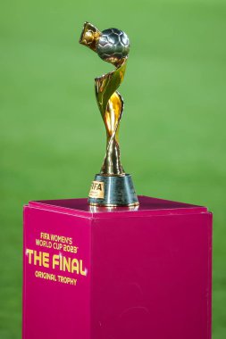 SYDNEY, AUSTRALIA - 20 AĞUSTRALIA: 20 Ağustos 2023 tarihinde Avustralya Yeni Zelanda Stadyumu 'nda oynanan FIFA Dünya Kadınlar Kupası finalinde İspanya İngiltere ile oynamadan önce kazananlar